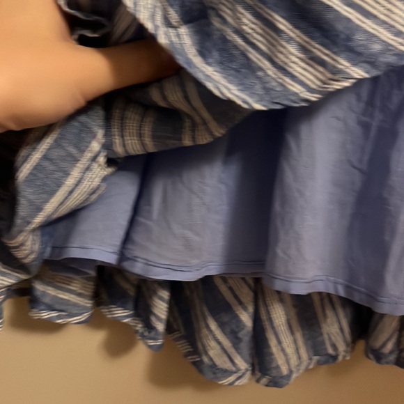 Adorable retro blue and white stripped dress - Picture 3 of 6